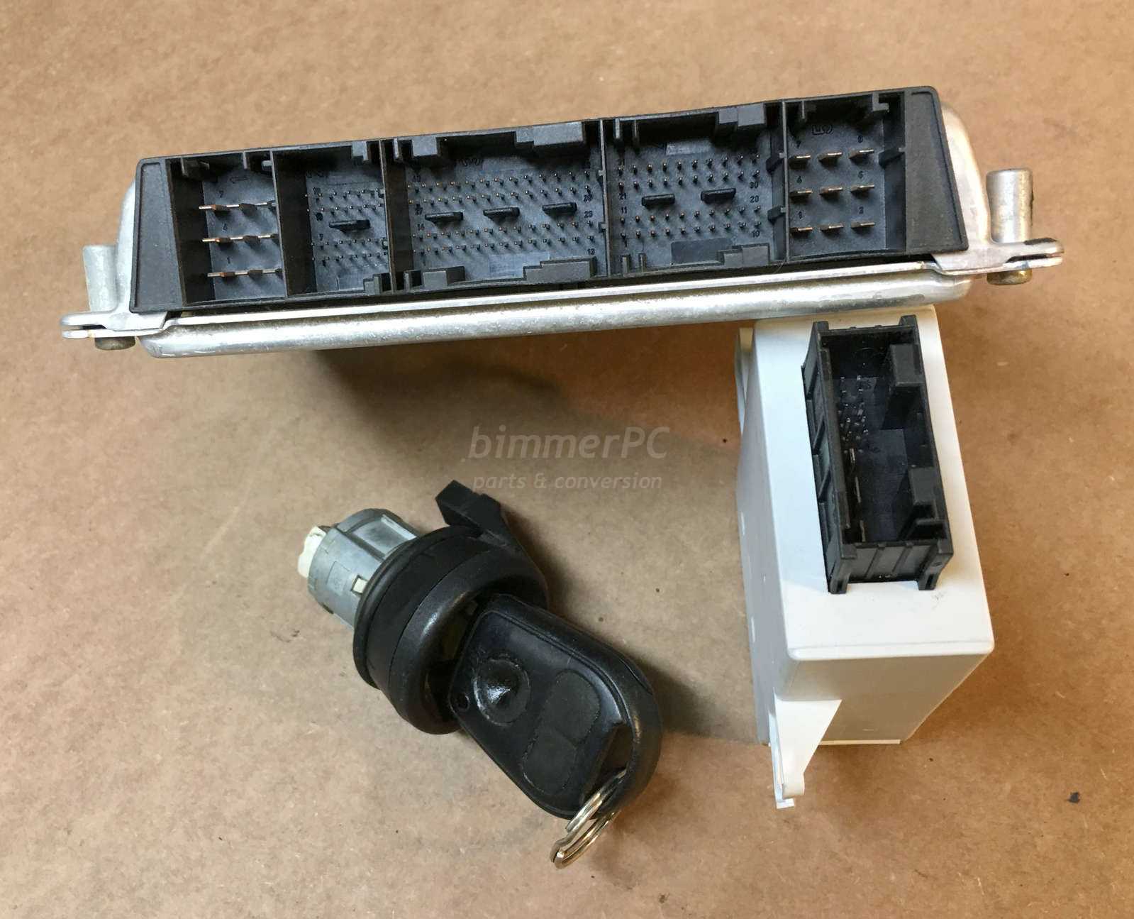 BMW E39 540i Engine Computer Modules Set Motronic DME EWS Key M62tu V8