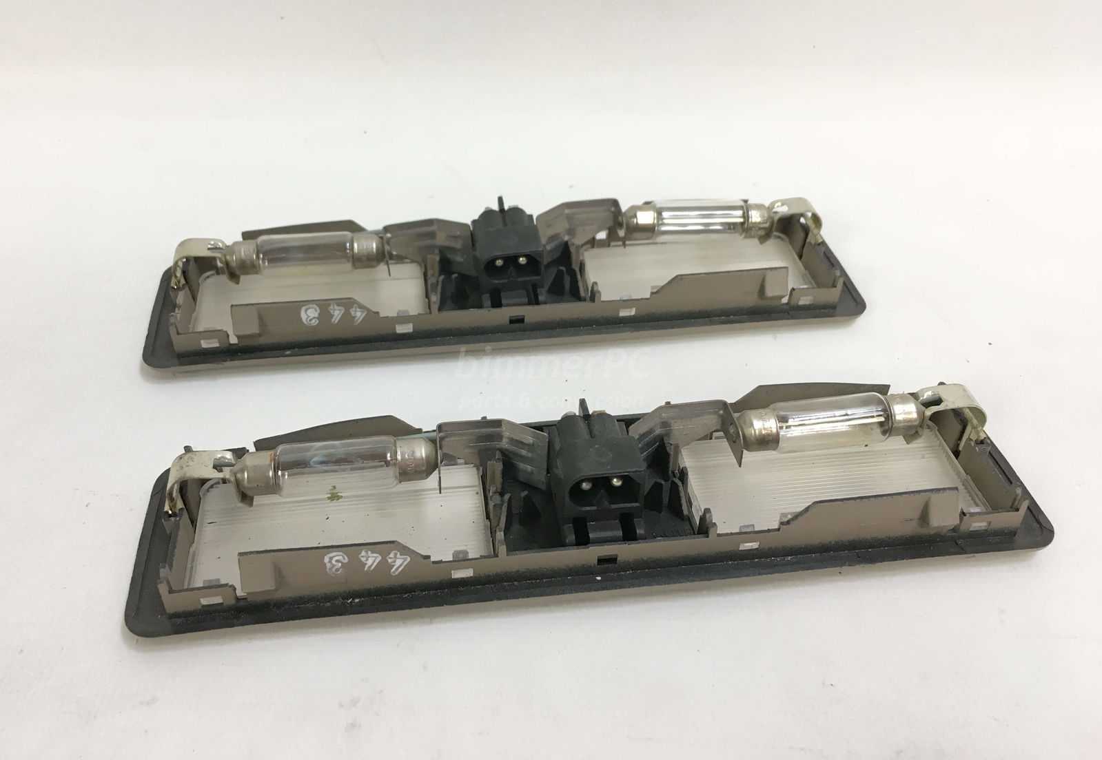 BMW E34 5Series Parchment Tan Interior Vanity Mirror Lights E32 1991