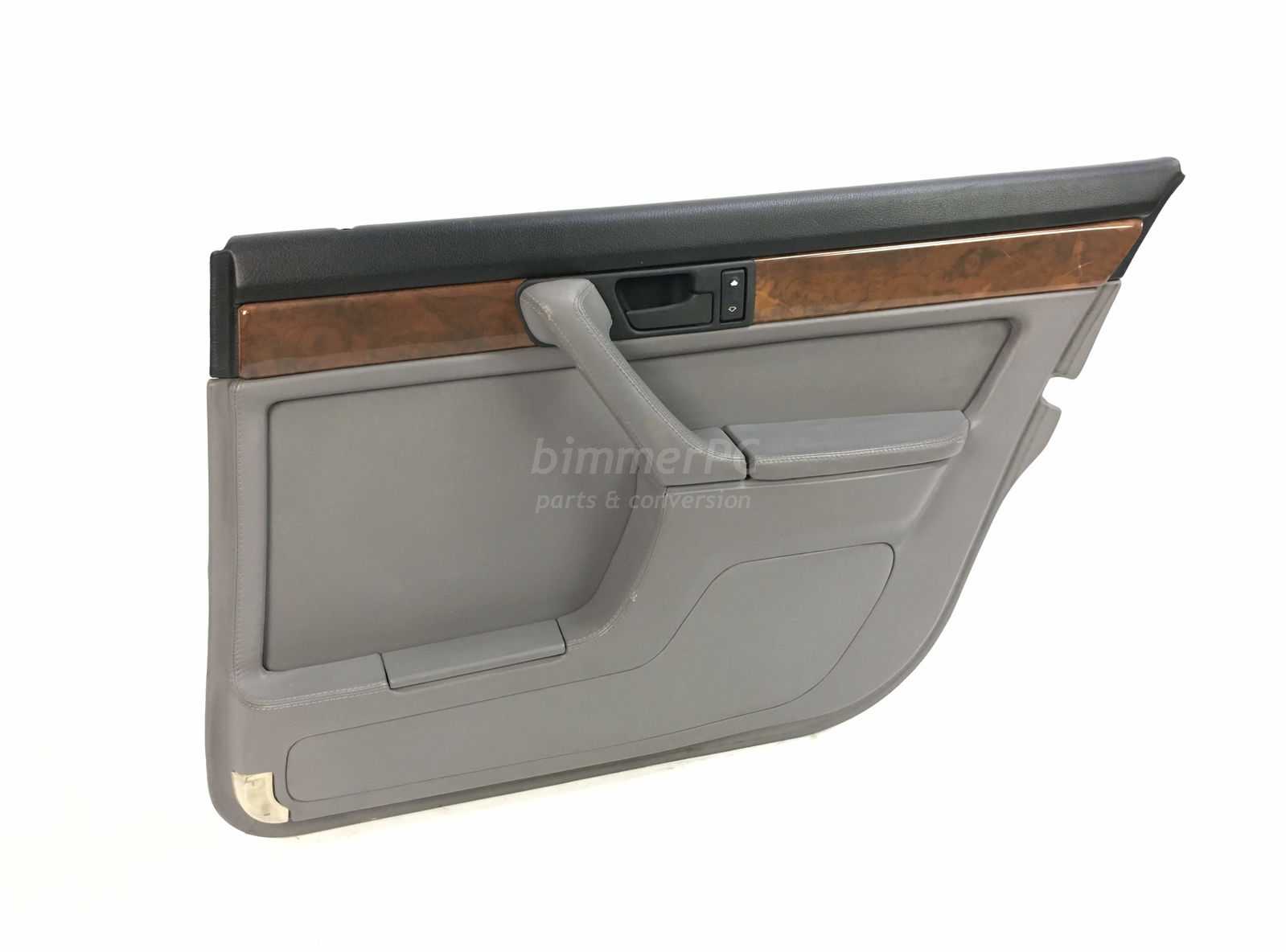 Picture   of BMW  Right Rear Door Panel Gray Leather Long Wheelbase LWB E32 750iL 735iL for sale