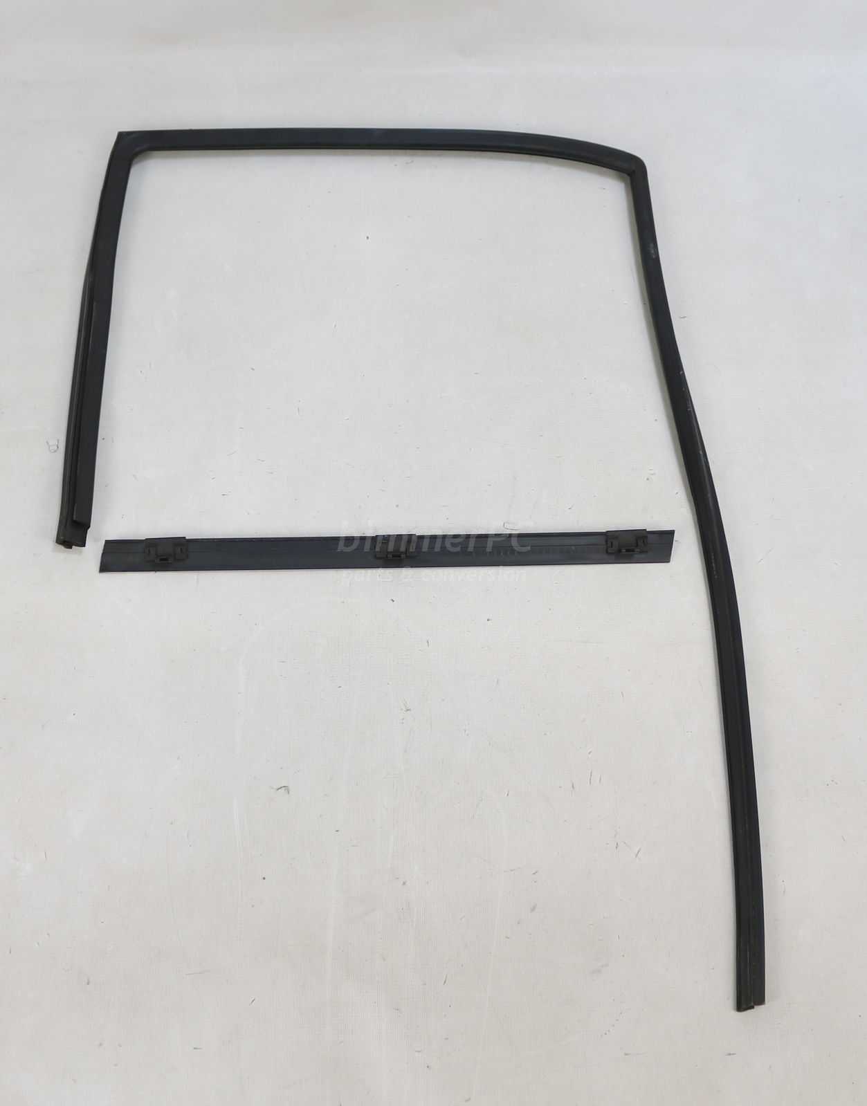 bimmerPC Sales Newsletter Save up to 50% off! We often run promotions and sales, join our mailing list to be notified. of BMW 51348213984 Right Rear Passengers Door Glass Rubber Window Channel Seal Guides Trims Set E36 Sedan for sale