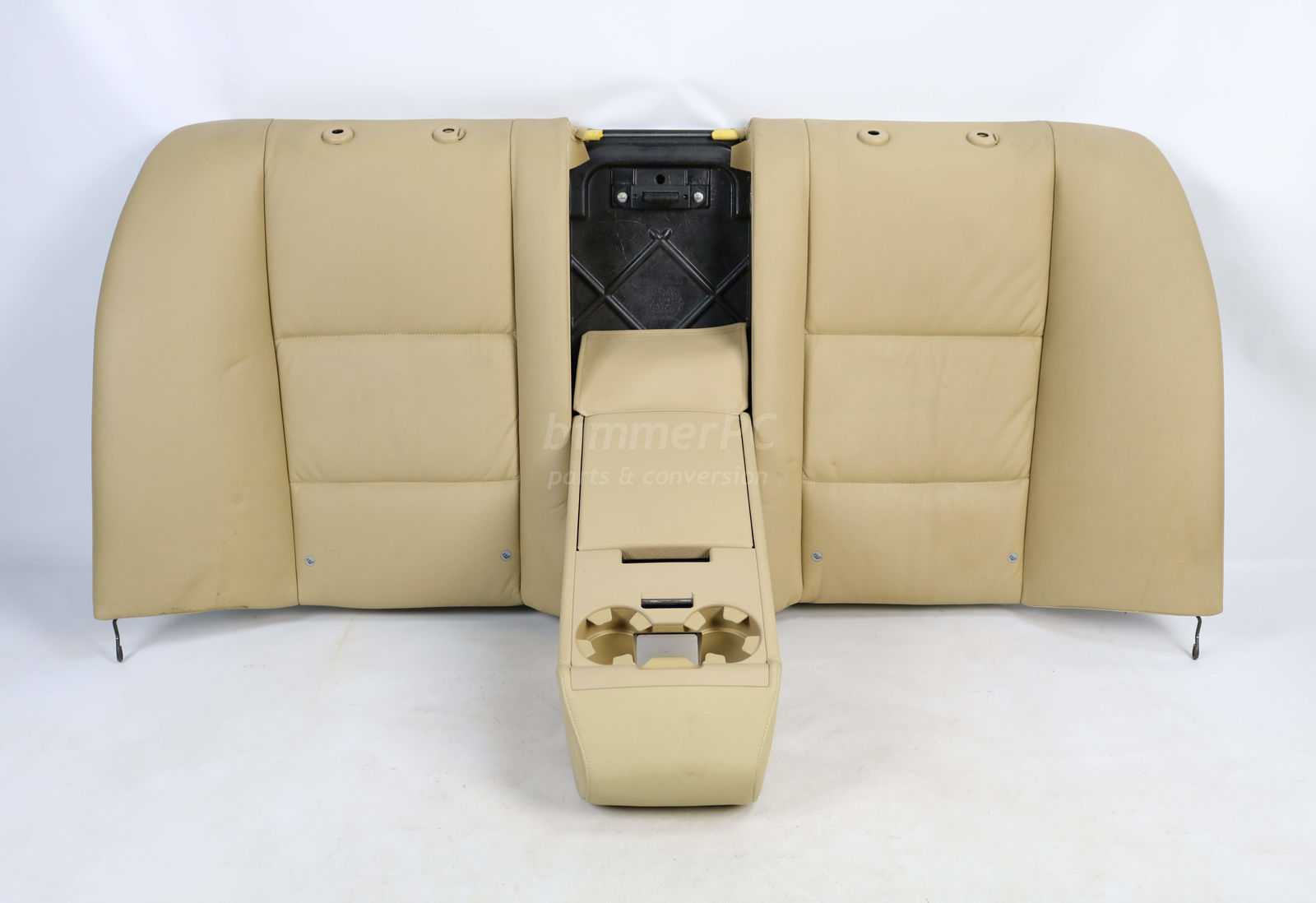 BMW E60 Dakota Beige Tan Leather Rear Seats Backrest Cushion 20042006