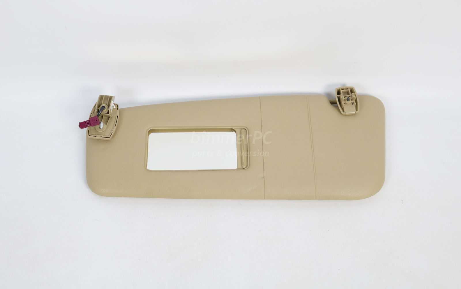 Picture of BMW 51167122869 Drivers Left Front Sun Visor Blind Sand Tan Beige E60 530i 525i 528xi for sale