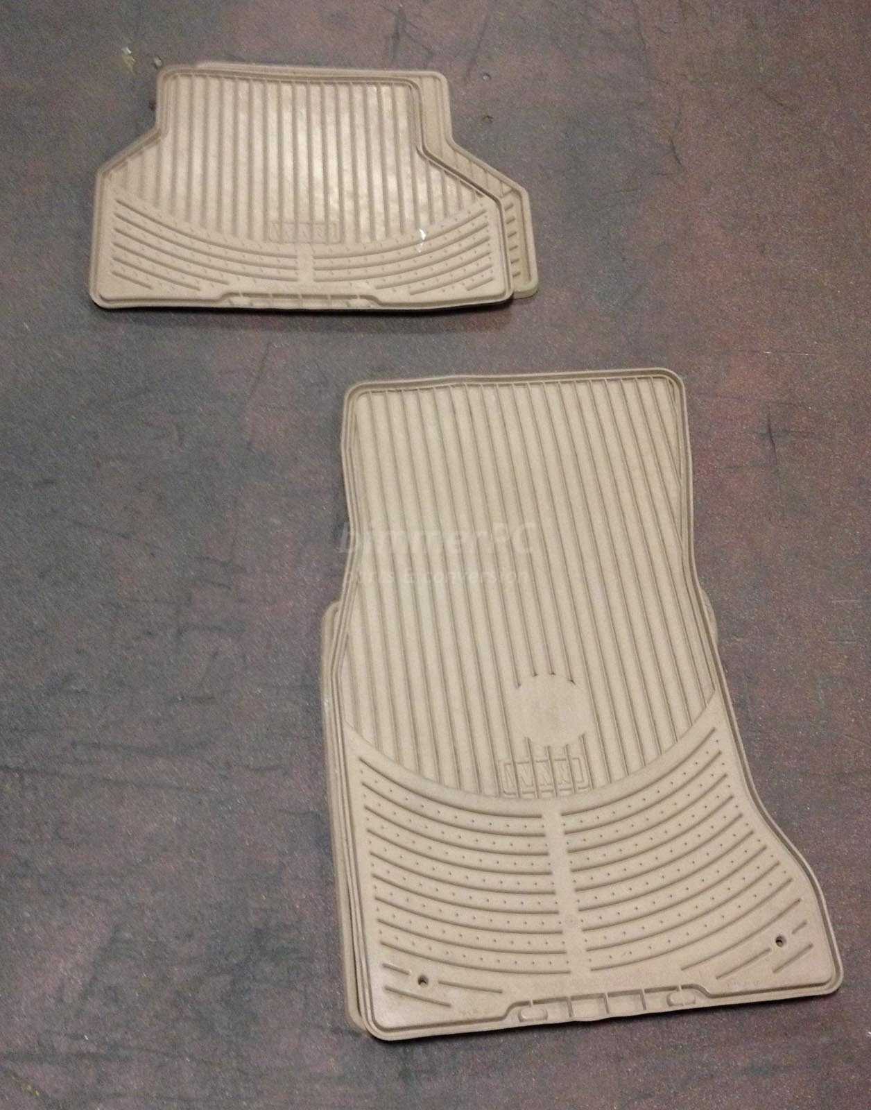 BMW E60 550i All Weather Rubber Beige Tan Floor Mats E61 530i 528i 2004