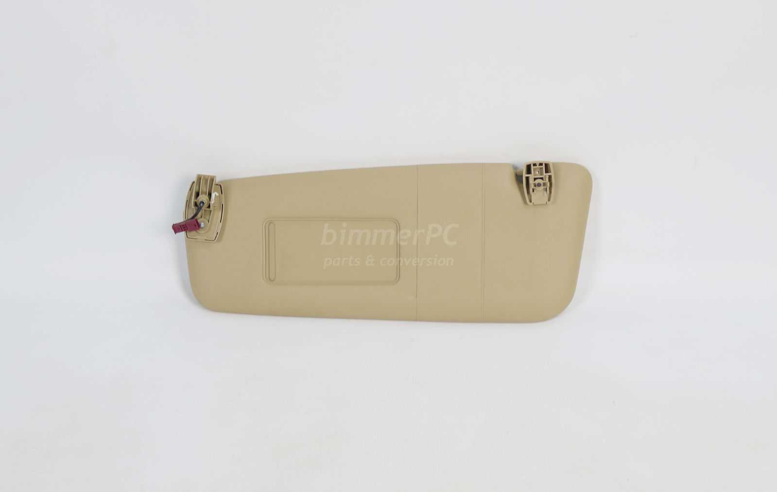 bimmerPC Sales Newsletter Save up to 50% off! We often run promotions and sales, join our mailing list to be notified. of BMW 51167122869 Drivers Left Front Sun Visor Blind Sand Tan Beige E60 530i 525i 528xi for sale