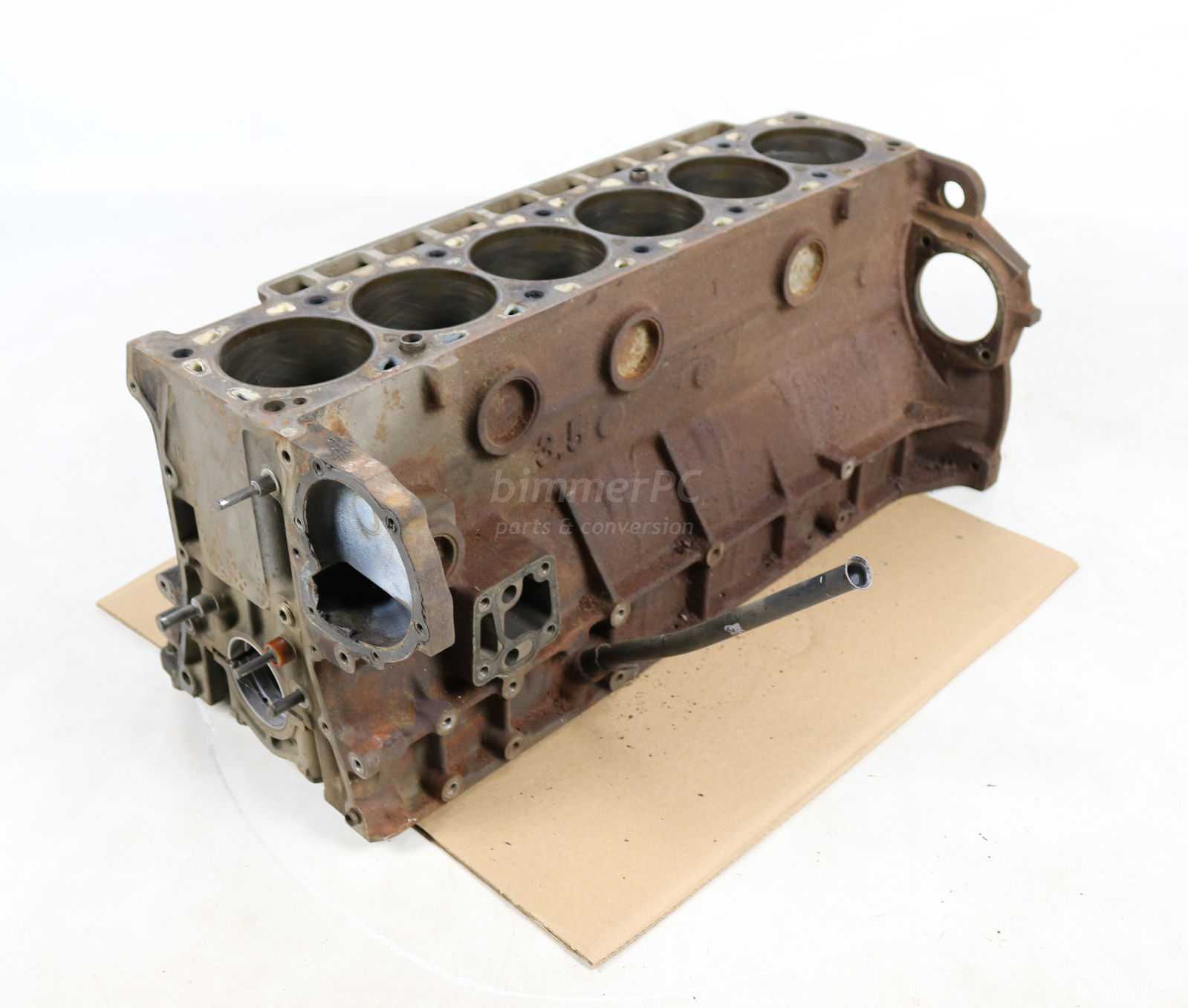 BMW M30 B35 Inline 6 Cylinder Engine Bare Motor Block E34 E32 E24 1987