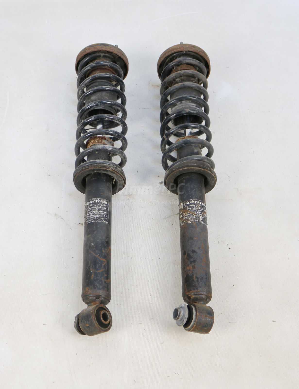 BMW E39 5Series Rear Suspension Springs Struts Left Right Set 530i