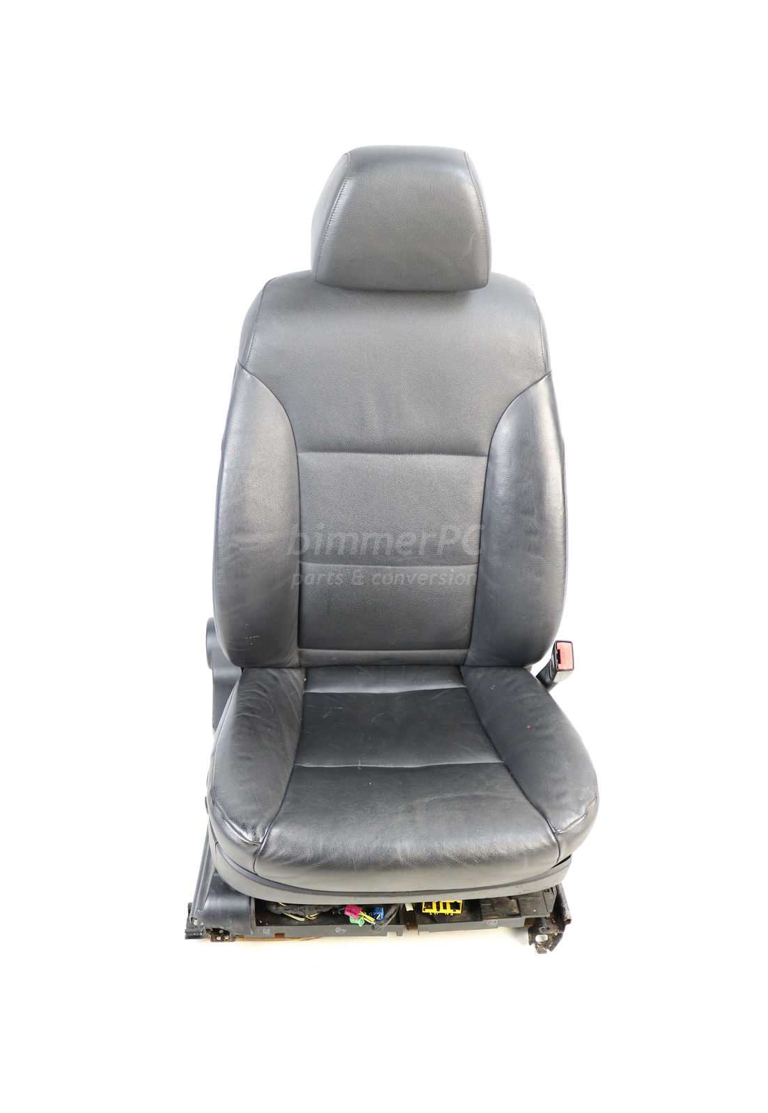 BMW E60 E61 Black Leather Right Front Power Passengers Seat Lumbar 2004