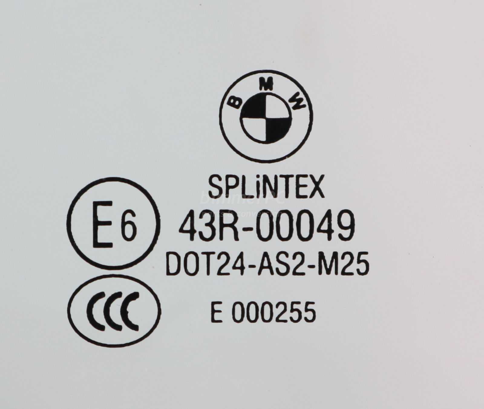 Picture of BMW 51357110636 Right Rear Passengers Door Window Glass Pane E60 for sale