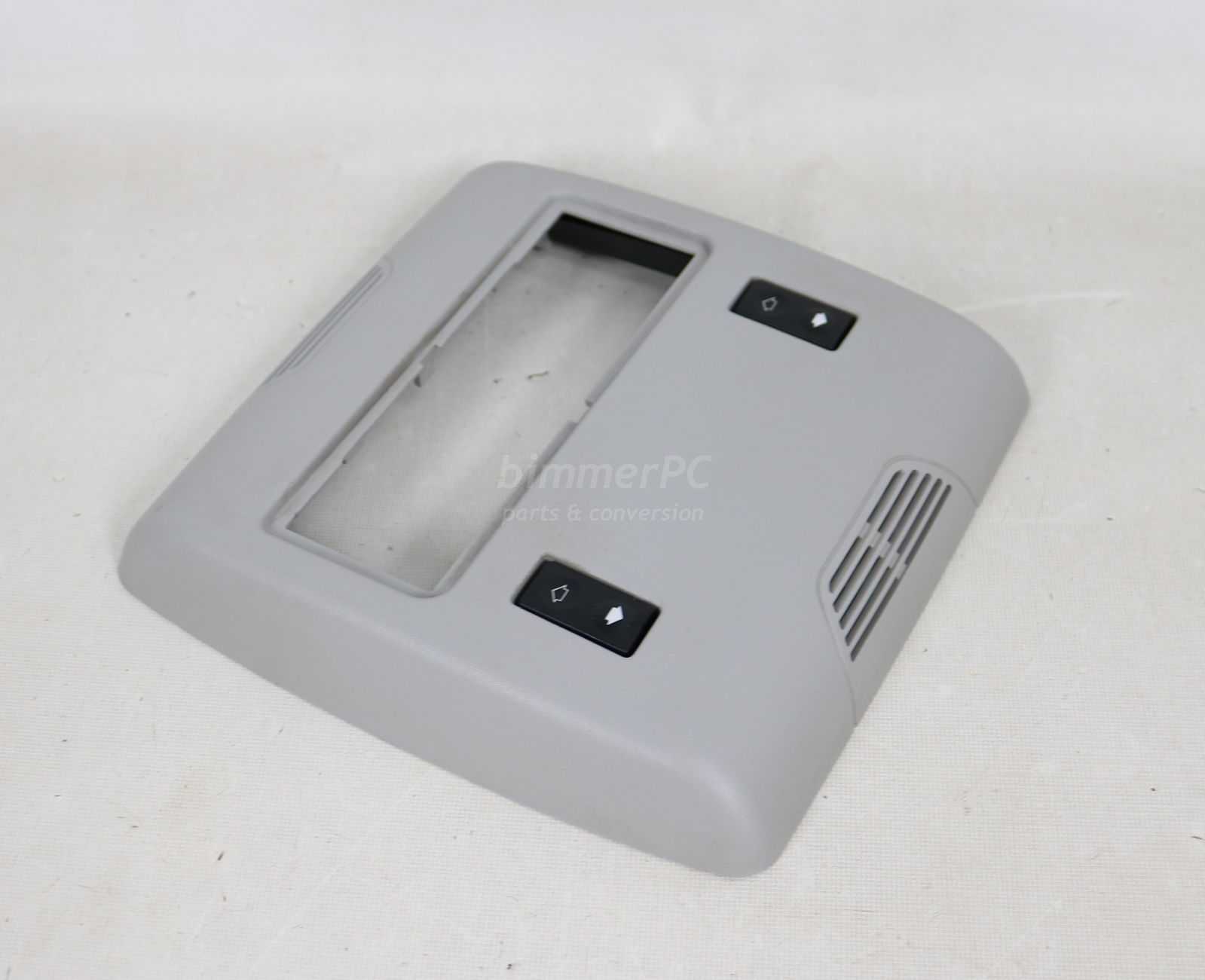 BMW E53 X5 Rear Roof Console Trim Panel Seat Switches Ultrasonic Gray 2000-2004 | eBay