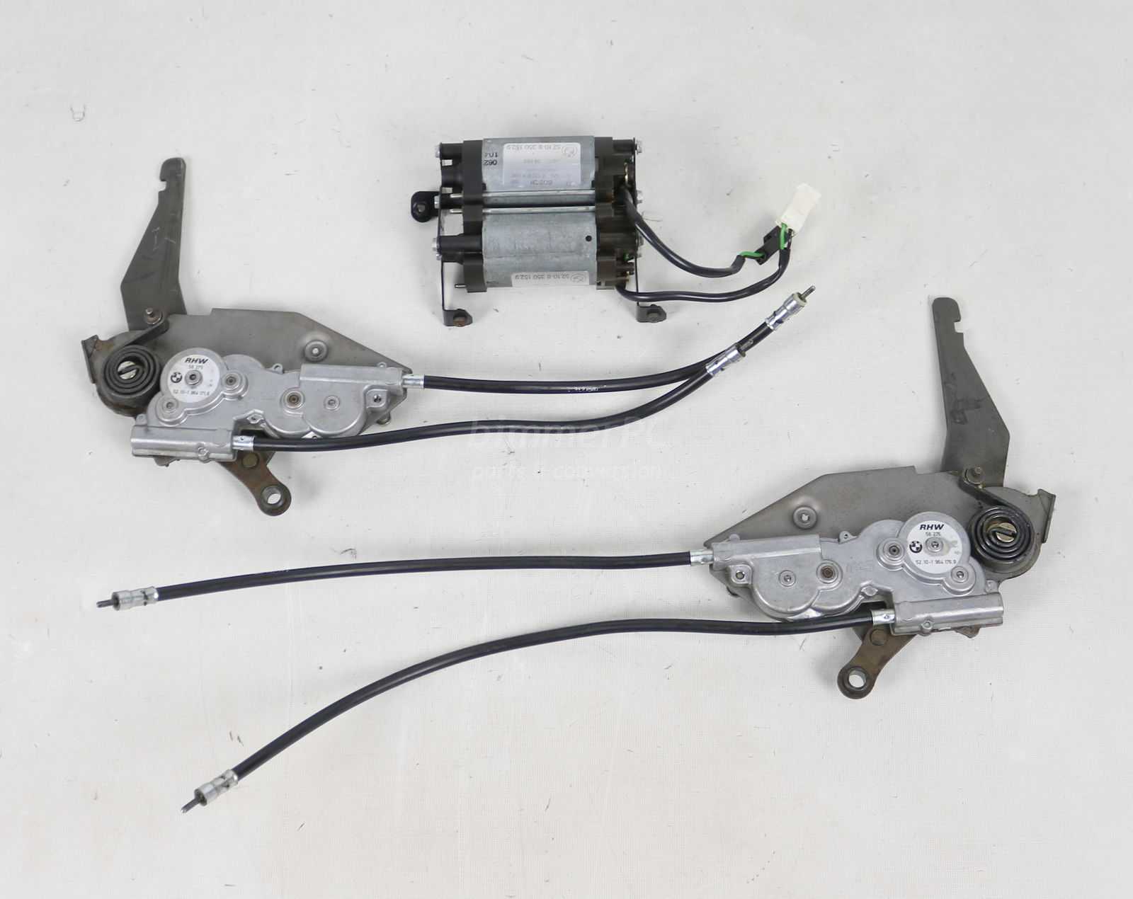 Picture of BMW Front Seat Power Recline Motors Gearboxes Set E32 E34 for sale