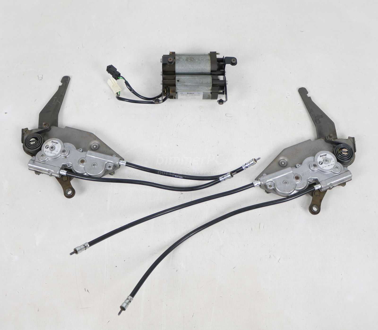 Picture of BMW Front Seat Power Recline Motors Gearboxes Set E32 E34 for sale