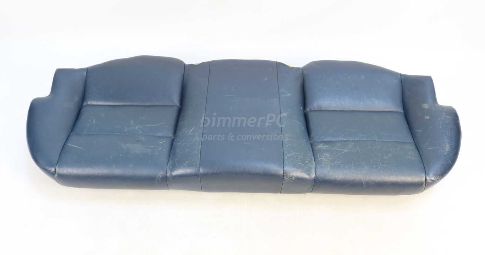 Picture of BMW  Ultramarine Blue Leather Rear Seat Base Bottom Bench Cushion E34 Sedan for sale