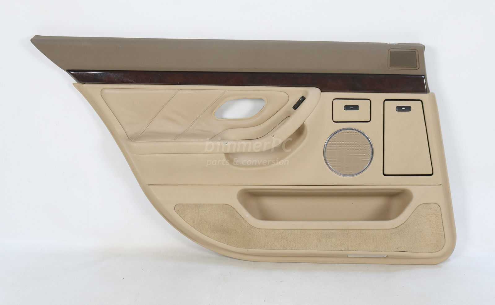 Picture of BMW  Left Rear Passengers Door Panel Sand Beige Tan Chrome Line E38 Long Wheelbase for sale