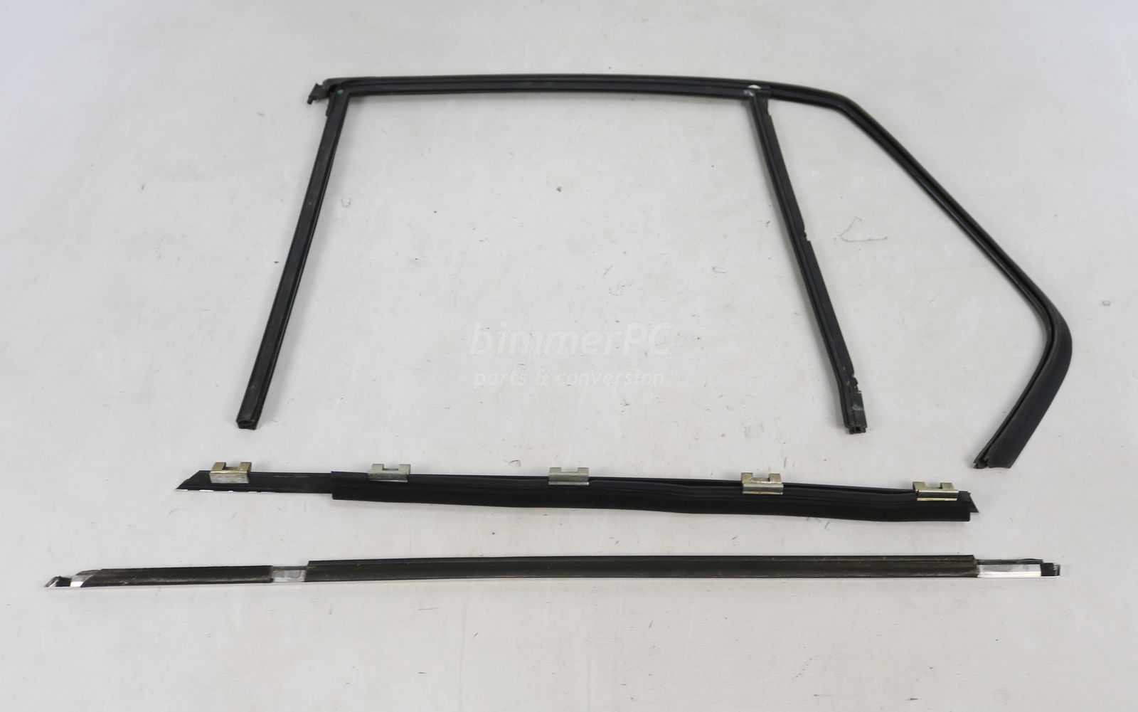 Picture of BMW 51348111204 Rear Right Passengers Door Rubber Glass Guide Weatherstrip Seal Trims SWB E32 for sale