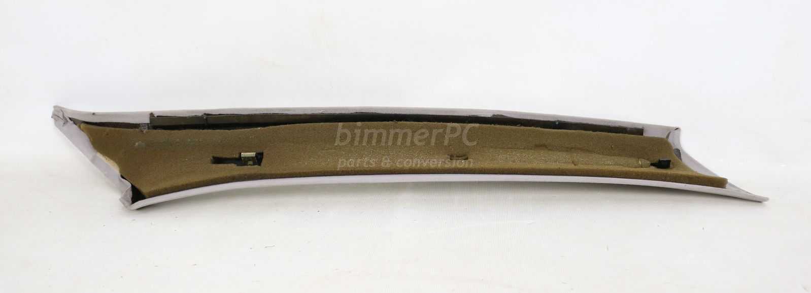Picture of BMW 51438114583 Left Drivers A Pillar Column Trim Cover Panel Gray E32 Early for sale