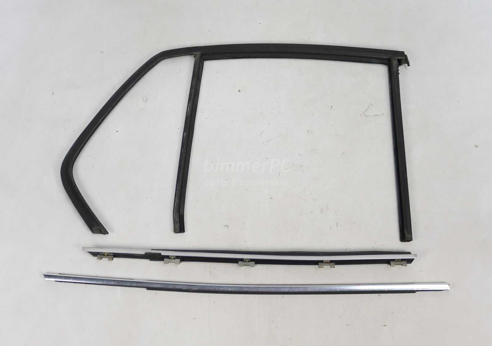 Picture of BMW 51348111204 Rear Right Passengers Door Rubber Glass Guide Weatherstrip Seal Trims SWB E32 for sale