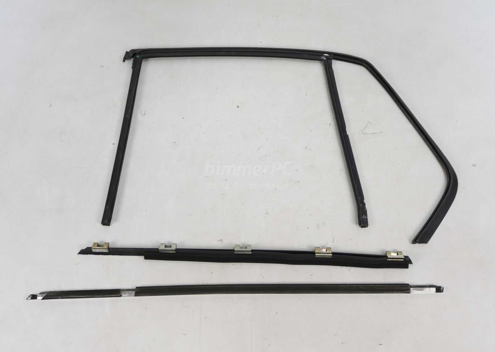 Picture of BMW 51348111204 Rear Right Passengers Door Rubber Glass Guide Weatherstrip Seal Trims SWB E32 for sale
