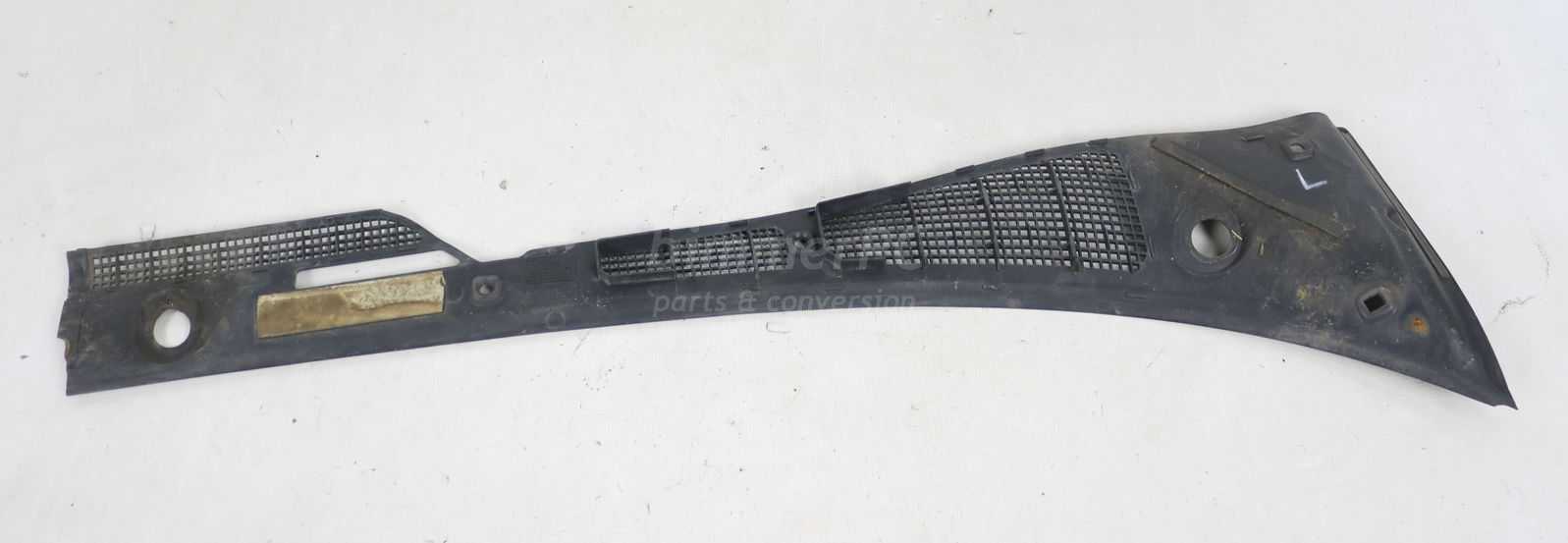 Picture of BMW 51711928935 Left Drivers Windshield Wipers Cowl Inlet Air Grille Trim Panel Grid E32 for sale