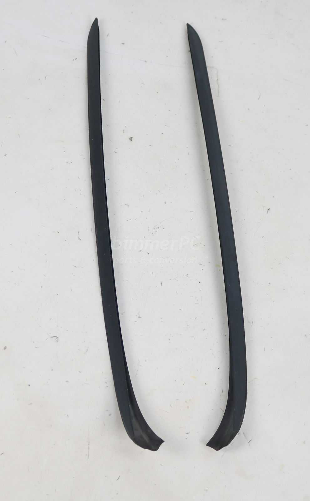 Picture of BMW Front Windshield Side Trims Drain Guides Decorative Mouldings Left Right Set E90 E91 LCI Late for sale